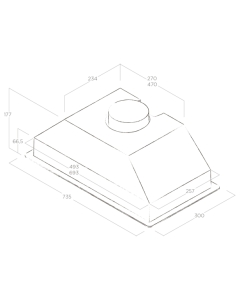 Купить Вытяжка встраиваемая Turboair LEI GR/A/72 серебристый  в E-mobi