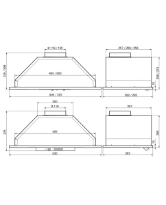 Купить Вытяжка встраиваемая ELIKOR 72П-1000-П3Д белый  в E-mobi