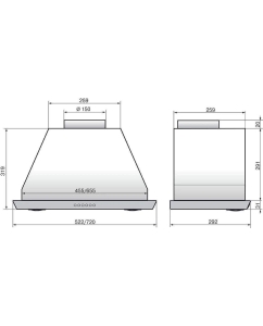 Купить Вытяжка встраиваемая ELIKOR S4 72Н-700-Э4Д серебристый  в E-mobi