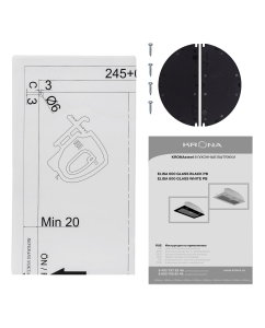 Купить Вытяжка встраиваемая Krona ELISA 600 GLASS WHITE PB white  в E-mobi