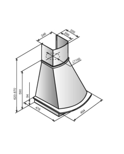 Купить Вытяжка настенная ELIKOR Ротонда 50П-650-П3Л бежевый/дуб неокр  в E-mobi