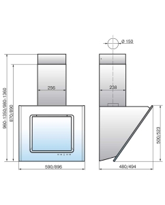 Купить Вытяжка настенная ELIKOR Оникс 60П-1000-Е4Д черный  в E-mobi