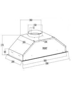 Купить Вытяжка встраиваемая Schtoff Elemento 60 белый  в E-mobi