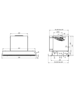 Купить Вытяжка встраиваемая ELIKOR Sense 60П-1000 серебристый  в E-mobi