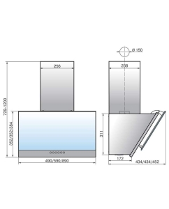 Купить Вытяжка настенная ELIKOR Рубин S4 90П-700-Э4Д перламутр/белый  в E-mobi