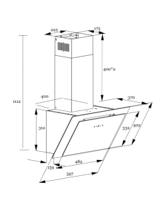 Купить Вытяжка настенная Schtoff Spirit RR черный  в E-mobi