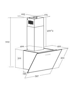 Купить Вытяжка настенная Schtoff Uno 60 белый  в E-mobi