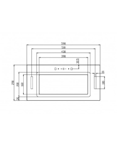 Купить Вытяжка встраиваемая Schtoff Polar 60 серебристый  в E-mobi