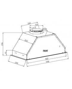 Купить Вытяжка встраиваемая Schtoff Polar 60 серебристый  в E-mobi