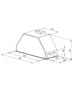 Купить Вытяжка встраиваемая Zigmund &amp; Shtain K 014.7 W белый  в E-mobi