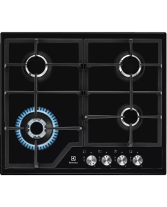 Купить Встраиваемая варочная панель газовая Electrolux EGS6436K черный в E-mobi