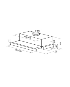 Купить Вытяжка встраиваемая MAUNFELD VS Fast (Glass) 60 бежевый  в E-mobi