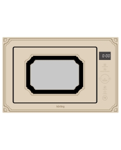 Купить Встраиваемая микроволновая печь Korting KMI 825 RGB бежевый  в E-mobi