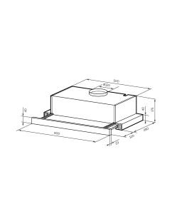 Купить Вытяжка встраиваемая LEX HONVER 2M 600 1М Inox  в E-mobi