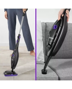 Купить Паровая швабра Kitfort КТ-1061 черный, фиолетовый  в E-mobi