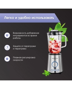 Купить Блендер Zigmund &amp; Shtain BS-445 D серебристый, серый  в E-mobi