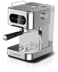Купить Рожковая кофеварка GALAXY LINE GL0761 серебристый  в E-mobi