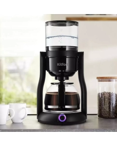 Купить Кофеварка капельного типа Kitfort КТ-7136 черная  в E-mobi