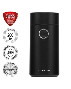 Купить Кофемолка Polaris PCG 2014 Black в E-mobi