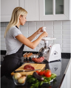 Купить Электромясорубка Аксион М 35.04 White  в E-mobi