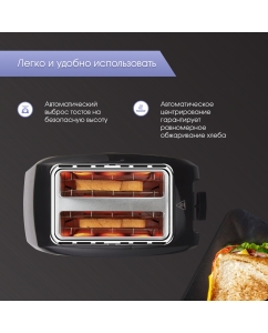 Купить Тостер Zigmund &amp; Shtain ST-89 серебристый, черный  в E-mobi