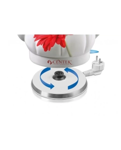 Купить Чайник электрический Centek CT-0062 2 л белый, красный  в E-mobi