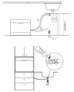 Купить Посудомоечная машина Korting KDF 2050 W белый  в E-mobi