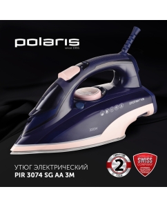 Купить Утюг Polaris PIR 3074 SG AA, синий/розовый  в E-mobi