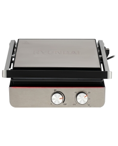 Купить Гриль HYUNDAI HYG-5047 серебристый, черный  в E-mobi