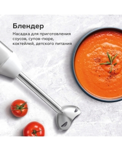 Купить Погружной блендер BQ HB62PS серебристый, черный  в E-mobi