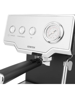 Купить Рожковая кофеварка Centek CT-1167 серебристая, черная  в E-mobi