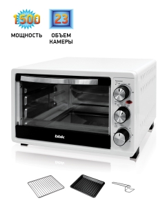 Купить Мини-печь BBK OE2344M White  в E-mobi