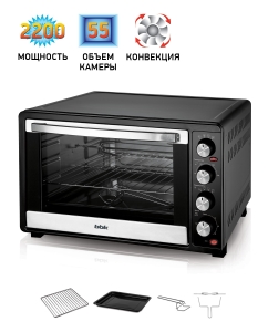 Купить Мини-печь BBK OE5562MC Black  в E-mobi