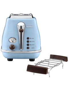 Купить Тостер DeLonghi Icona Vintage CTOV 2103.AZ Sky Blue  в E-mobi