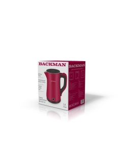 Купить Чайник электрический Backman BM-TEA 714 1.8 л красный  в E-mobi