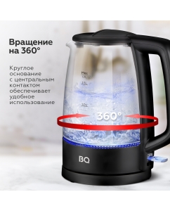 Купить Чайник электрический BQ KT1839G 1.7 л прозрачный, черный  в E-mobi