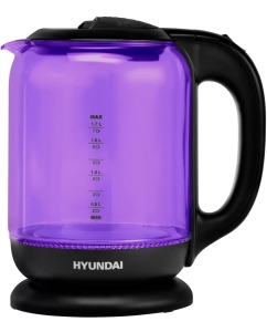 Купить Чайник электрический HYUNDAI HYK-G5809 1.8 л фиолетовый, черный в E-mobi