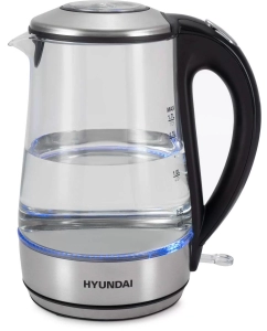 Купить Чайник электрический HYUNDAI HYK-G8406 1.7 л черный  в E-mobi