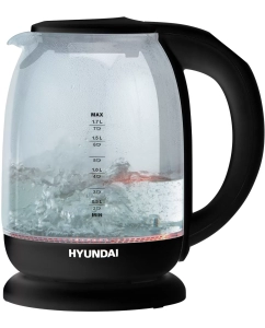 Купить Чайник электрический HYUNDAI HYK-S3809 1.7 л черный, прозрачный  в E-mobi