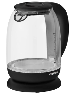 Купить Чайник электрический HYUNDAI HYK-S3809 1.7 л черный, прозрачный  в E-mobi