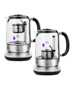 Купить Чайник электрический Kitfort КТ-6116 1.7 л прозрачный, серебристый  в E-mobi
