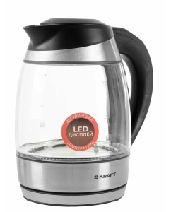 Купить Чайник электрический KRAFT KF-KG1804DBL 1.8 л серебристый  в E-mobi