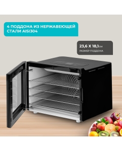 Купить Сушилка для овощей и фруктов GALAXY LINE GL2634 черный  в E-mobi