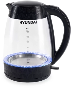 Купить Чайник электрический HYUNDAI HYK-G4505 2 л черный  в E-mobi