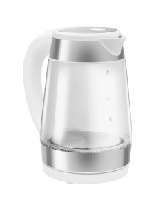 Купить Чайник электрический MAUNFELD MGK-1710GW 1.7 л белый, прозрачный, серебристый  в E-mobi