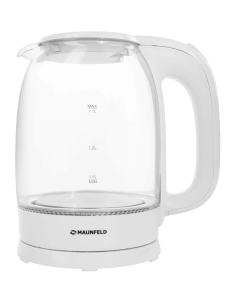 Купить Чайник электрический MAUNFELD MGK-613WH 1.7 л белый, прозрачный в E-mobi