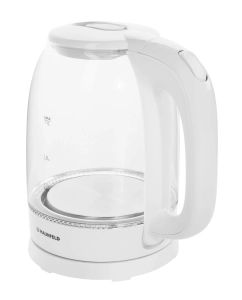 Купить Чайник электрический MAUNFELD MGK-613WH 1.7 л белый, прозрачный  в E-mobi