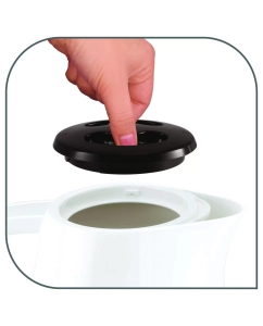 Купить Чайник электрический Tefal Delfini KO150130, 1.5 л, белый/черный  в E-mobi