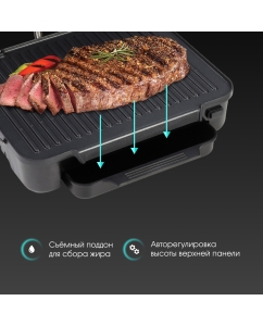 Купить Гриль Zigmund &amp; Shtain Grillmeister ZEG-929 серебристый  в E-mobi