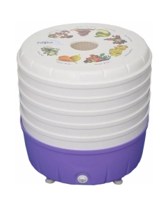 Купить Сушилка для овощей и фруктов Ротор Люкс СШ-023 белый, фиолетовый  в E-mobi